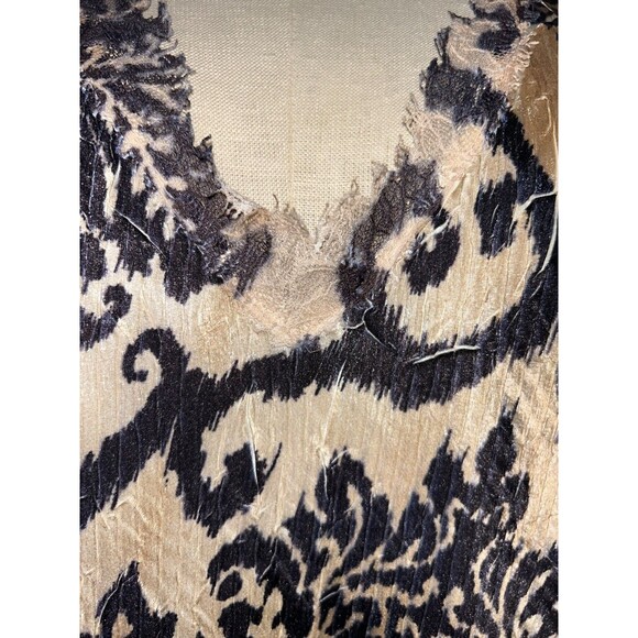 KOMAROV Women's Midi Cocktail Dress size 2X Crinkle Lace Trim V-Neck Whimsygoth - Picture 5 of 15